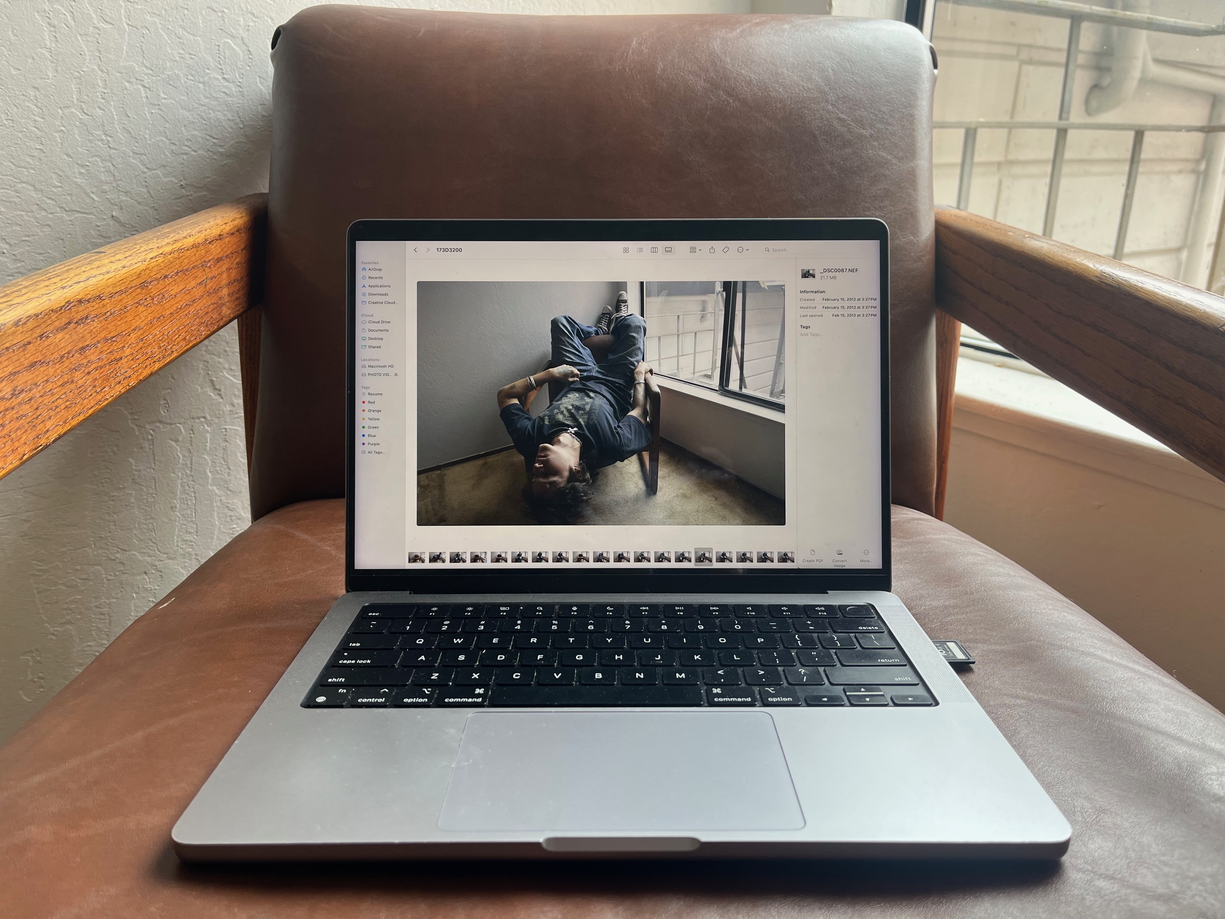 image of image on computer