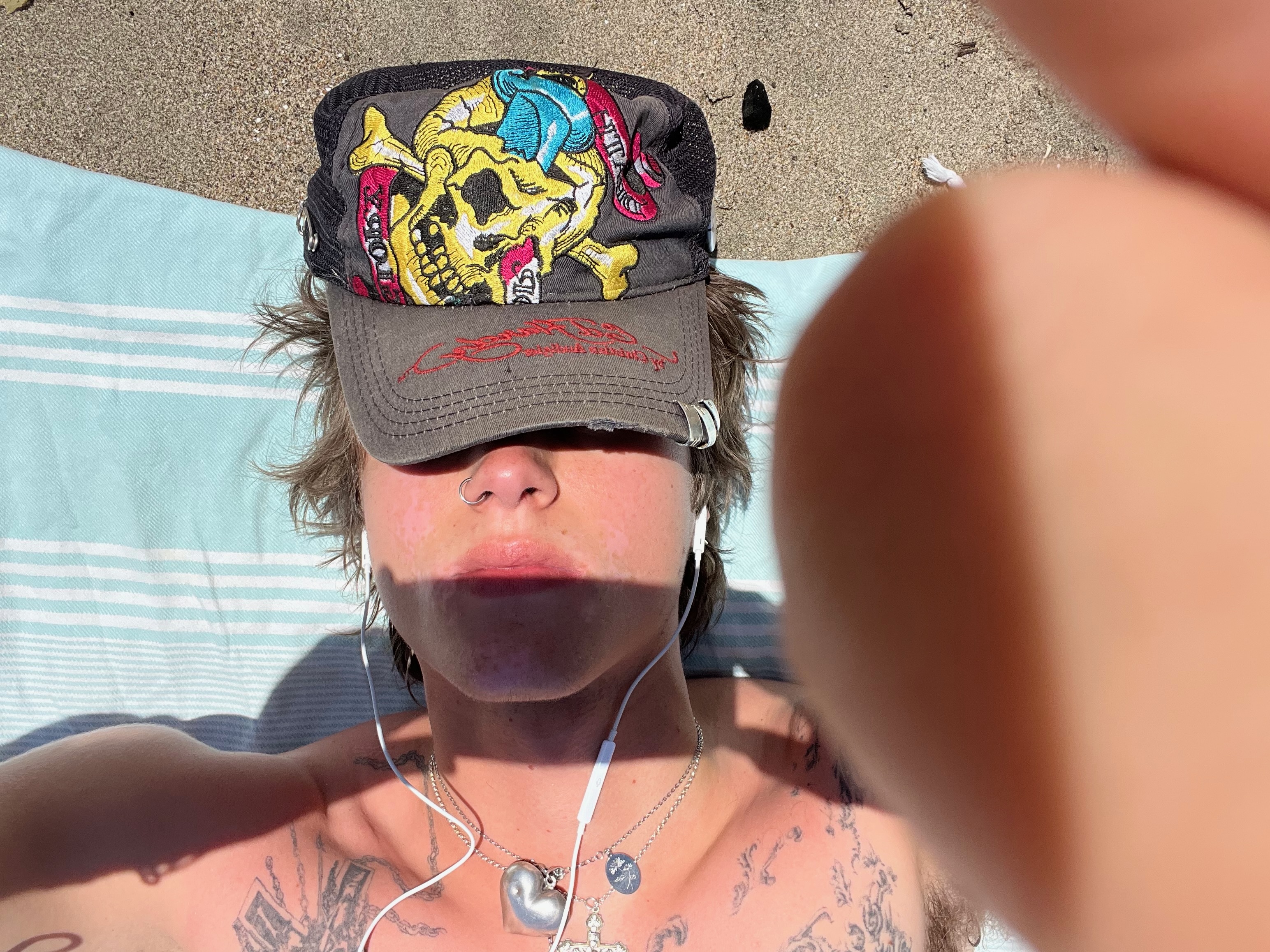 beach selfie