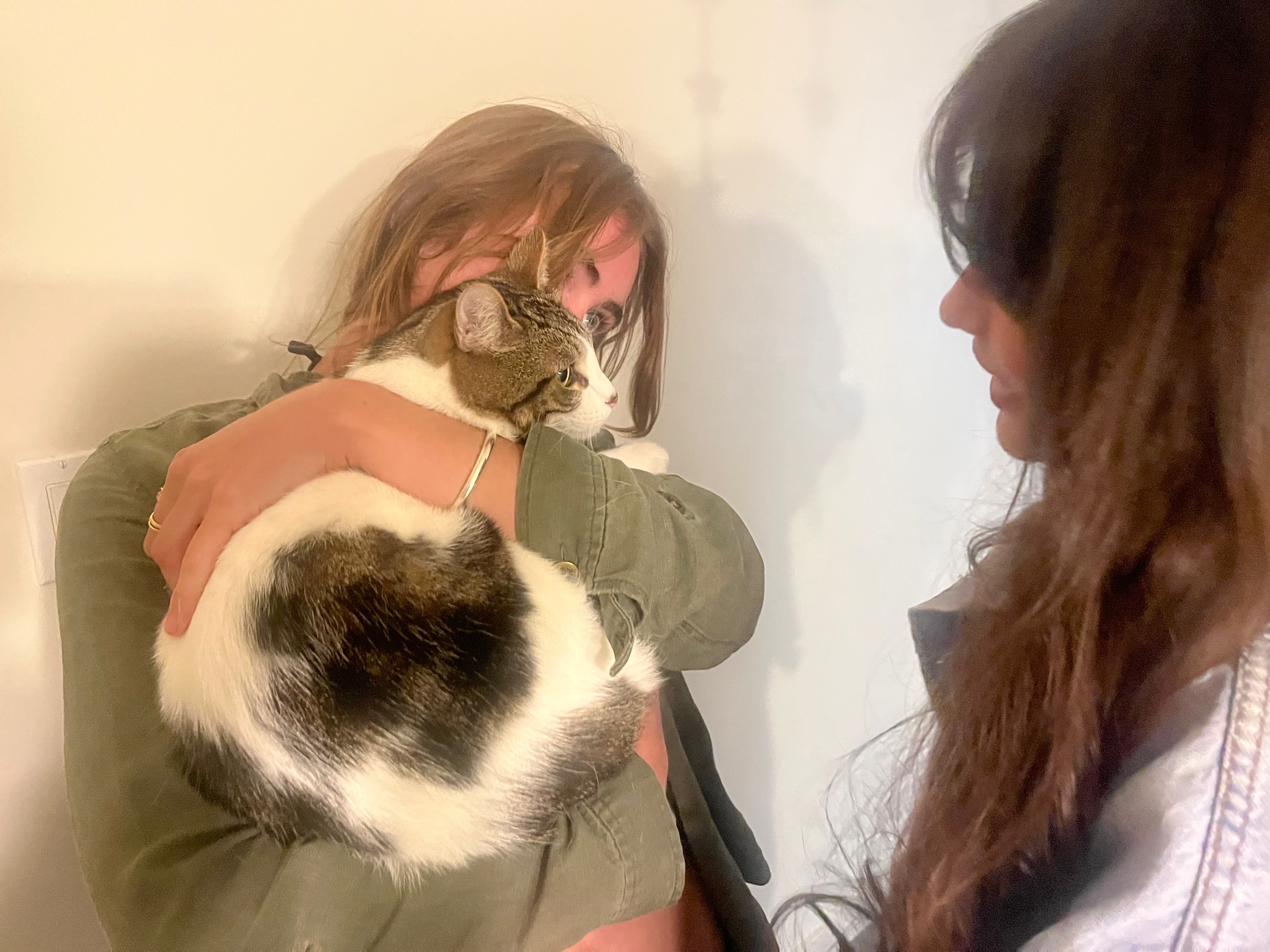 my dear friends and their feline